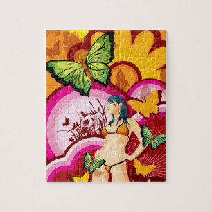 Butterfly Girl Puzzle with Gift Box