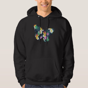 Butterfly Girl Who Loves Butterflies Flower Butter Hoodie