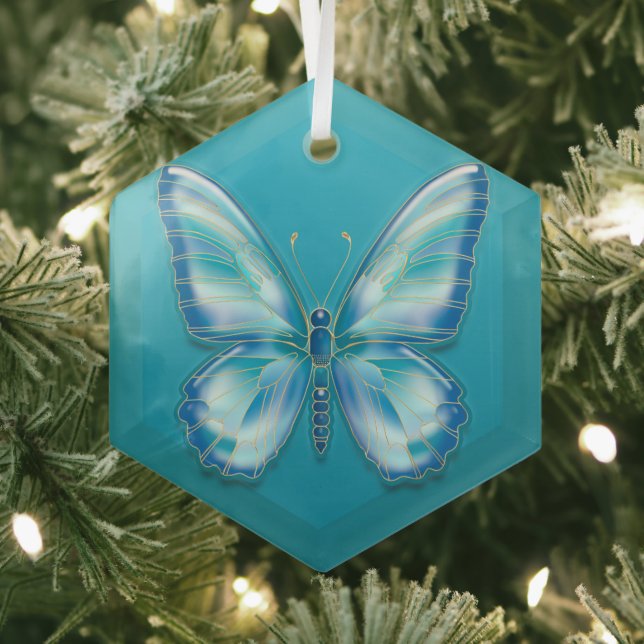 Butterfly  glass tree decoration (Insitu)