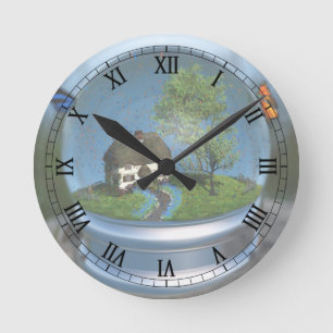 Butterfly Globe Clock