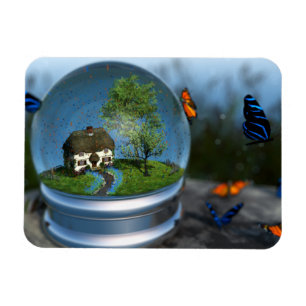 Butterfly Globe Flexible Magnet