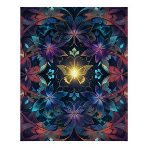 Butterfly Glow  Poster