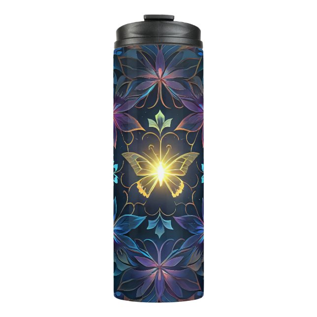Butterfly Glow  Thermal Tumbler (Front)
