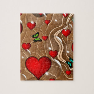 Butterfly & Gold Jigsaw Puzzle