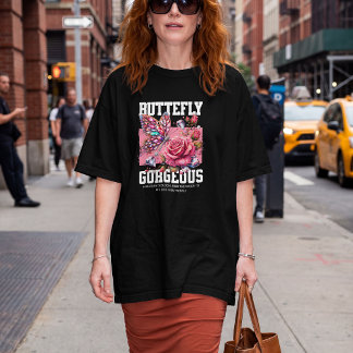 Butterfly Gorgeous – Sparkling Rose & Butterfly T-Shirt