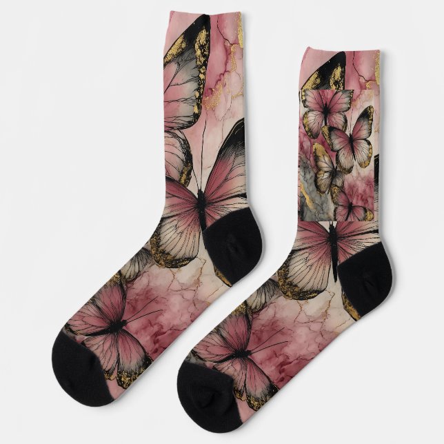 Butterfly grace Crew Socks (Left)