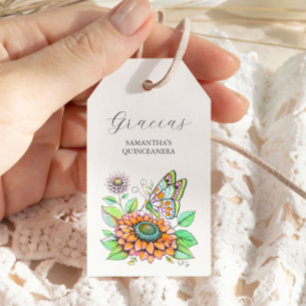 Butterfly Gracias Favour Tags