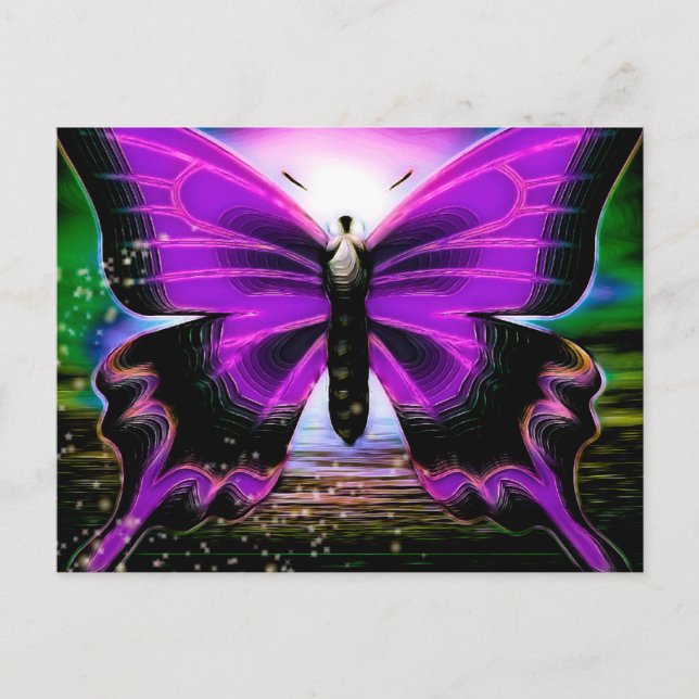 Butterfly Graffitis Postcard (Front)