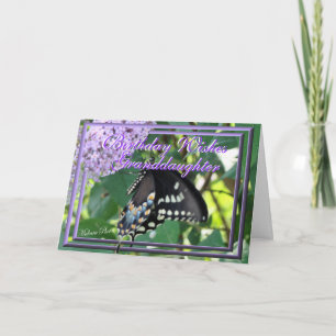 Butterfly Granddaugher card-customise Thank You Card