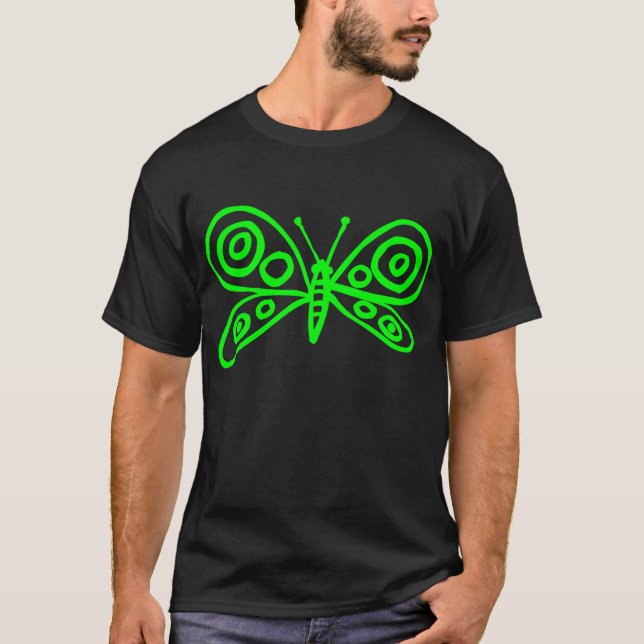 Butterfly - Green T-Shirt (Front)