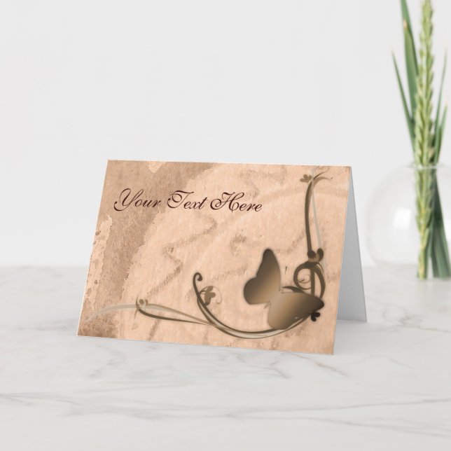 Butterfly Greeting Card (Front)
