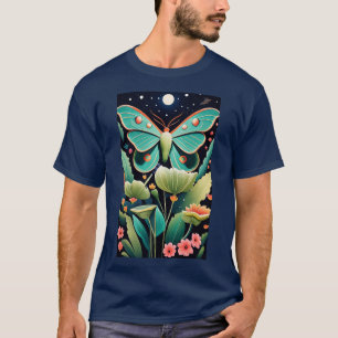 Butterfly Grunge Fairycore Aesthetic Luna Moth Mus T-Shirt