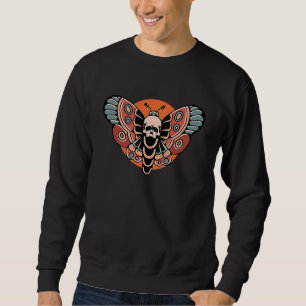 Butterfly Grunge Fairycore Aesthetic Skeleton Skul Sweatshirt