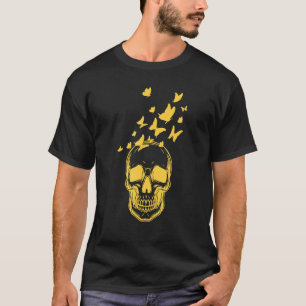 Butterfly Grunge Fairycore Aesthetic Skeleton Skul T-Shirt