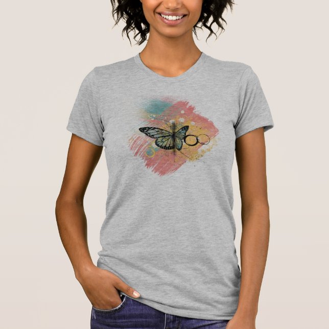 Butterfly Grunge T-Shirt (Front)