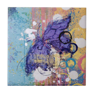Butterfly Grunge Tile