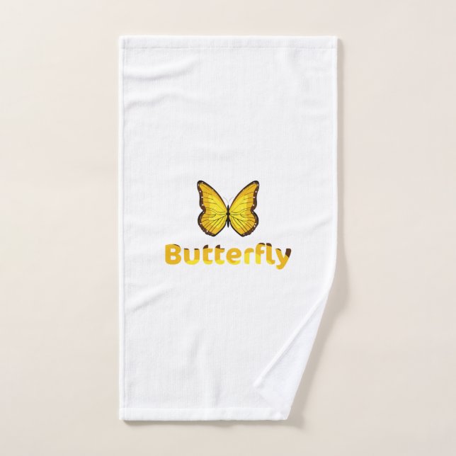 Butterfly Hand Towel (Hand Towel)