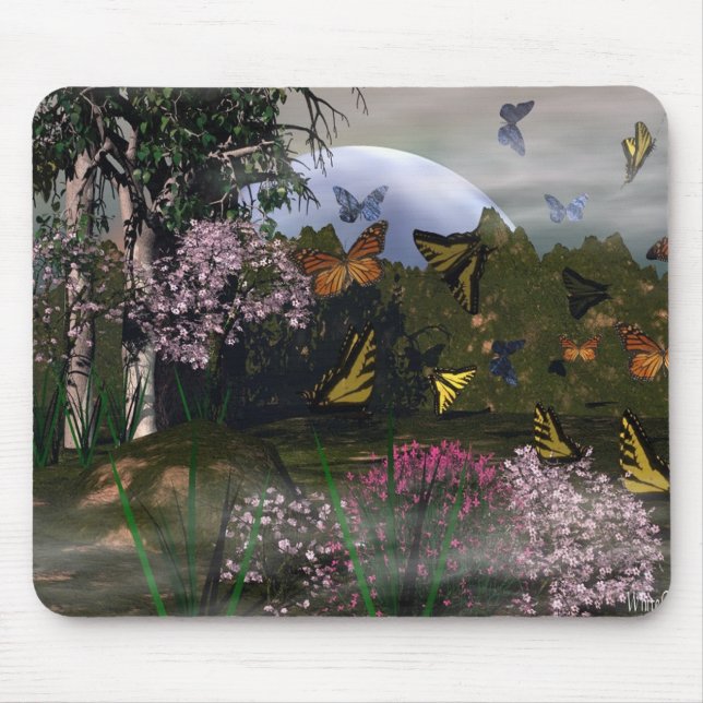 Butterfly Haven Mouse Pad (Front)