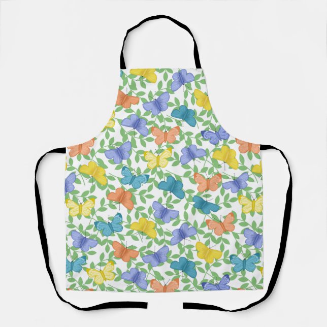 Butterfly Heart Art Apron (Front)