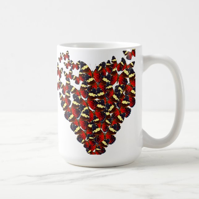 Butterfly heart coffee mug (Right)