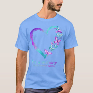 Butterfly Heart Im A Survivor Suicide Prevention A T-Shirt