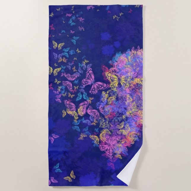 Butterfly Heart - Love - Beach Towel (Front)