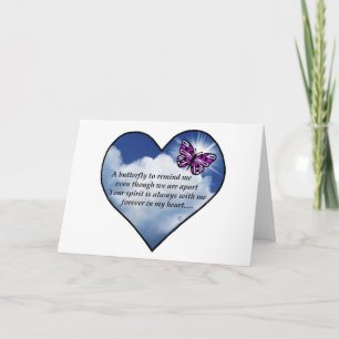 Butterfly Heart Poem Card