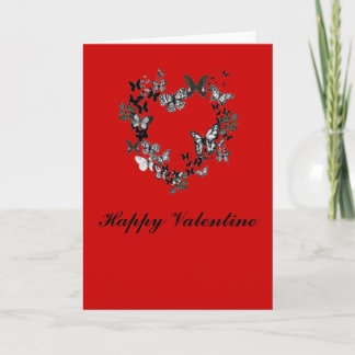 Butterfly Heart Valentine's card