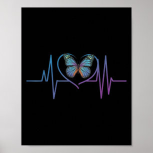Butterfly Heartbeat Suicide Awareness  Poster