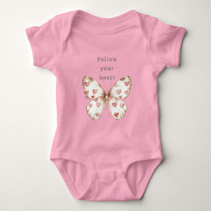 Butterfly Hearts Baby Bodysuit