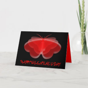 Butterfly Hearts Happy Valentine's Day Card