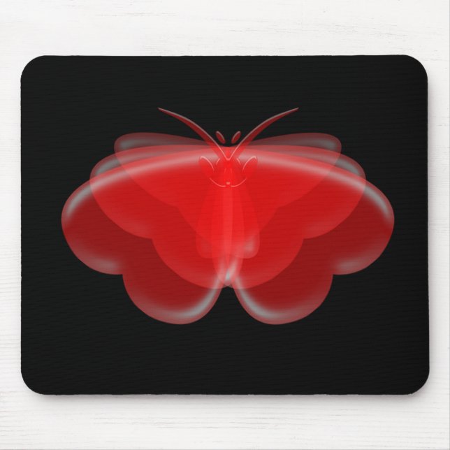 Butterfly Hearts Mouse Pad (Front)