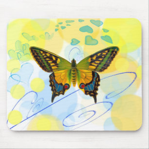 Butterfly Hearts Mousepad