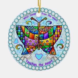 Butterfly Hearts Ornament