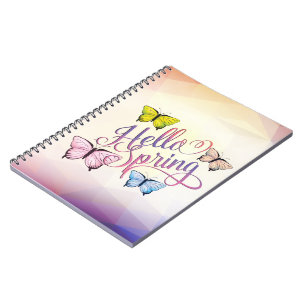 Butterfly Hello Spring Notebook