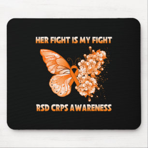 Butterfly Her Fight Is My Fight Rsd Crps Awareness Mouse Pad