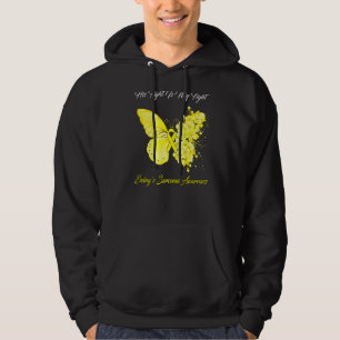 Butterfly His Fight Is My Fight Ewing's Sarcoma Aw Hoodie