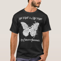 Butterfly His Fight Is my Fight Lung Cancer 