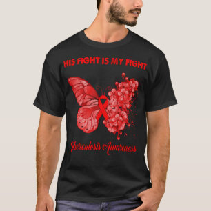 Butterfly His Fight is My Fight Tuberculosis  T-Shirt