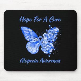 Butterfly Hope For A Cure Alopecia Awareness Mouse Pad