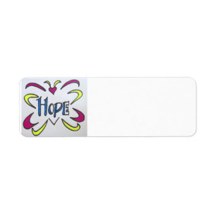 Butterfly Hope Label Return Address Label
