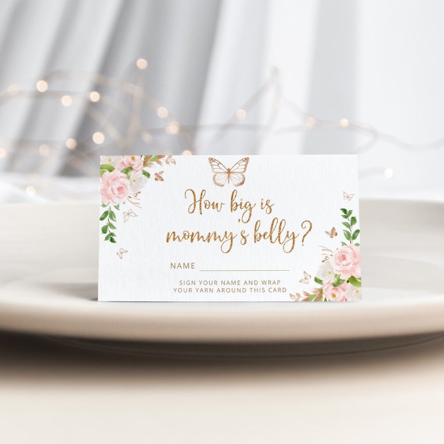 Butterfly how big is mummy's belly enclosure card (Creator Uploaded)