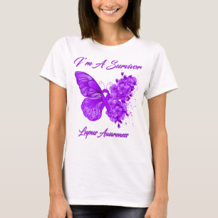 Butterfly I’m A Survivor Lupus Awareness T-Shirt