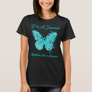 Butterfly I’m A Survivor Myasthenia Gravis  T-Shirt