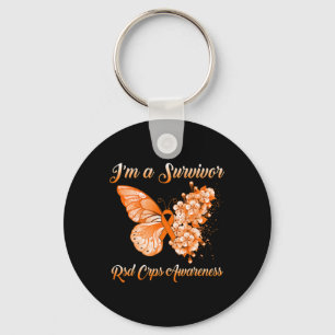 Butterfly I’m A Survivor Rsd Crps Awareness Key Ring