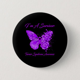 Butterfly I’m A Survivor Turner Syndrome Awareness 6 Cm Round Badge