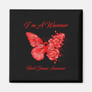 Butterfly I’m A Warrior Heart Disease Awareness Magnet