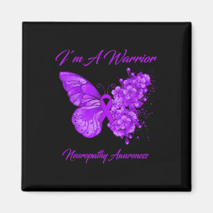 Butterfly I’m A Warrior Neuropathy Awareness Magnet