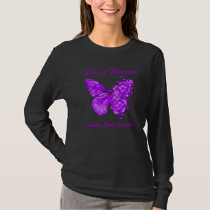 Butterfly I’m A Warrior Paediatrics Stroke Awarene T-Shirt