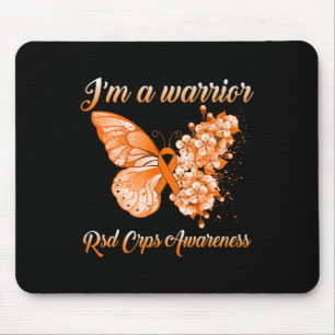 Butterfly I’m A Warrior Rsd Crps Awareness Mouse Pad